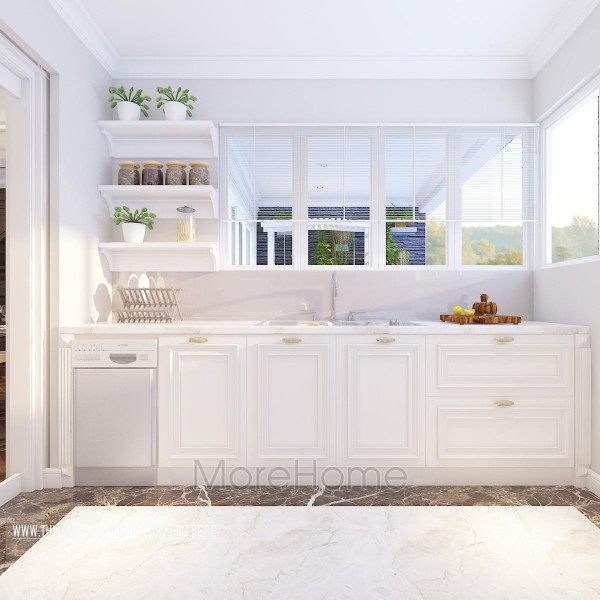 Thiết kế nội thất phòng bếp chung cư Hei Tower